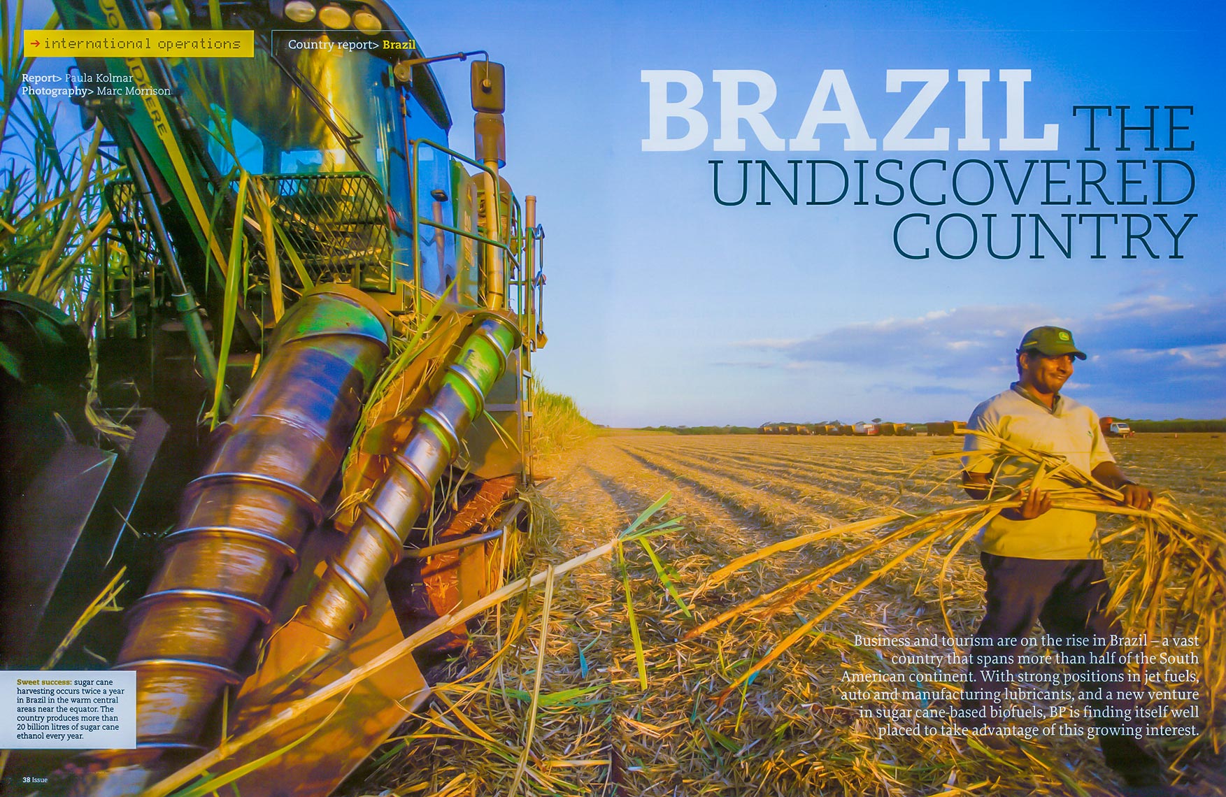 Biofuels library shoot in Brazil for BP Tropical BioEnergia SA in central Brazil.