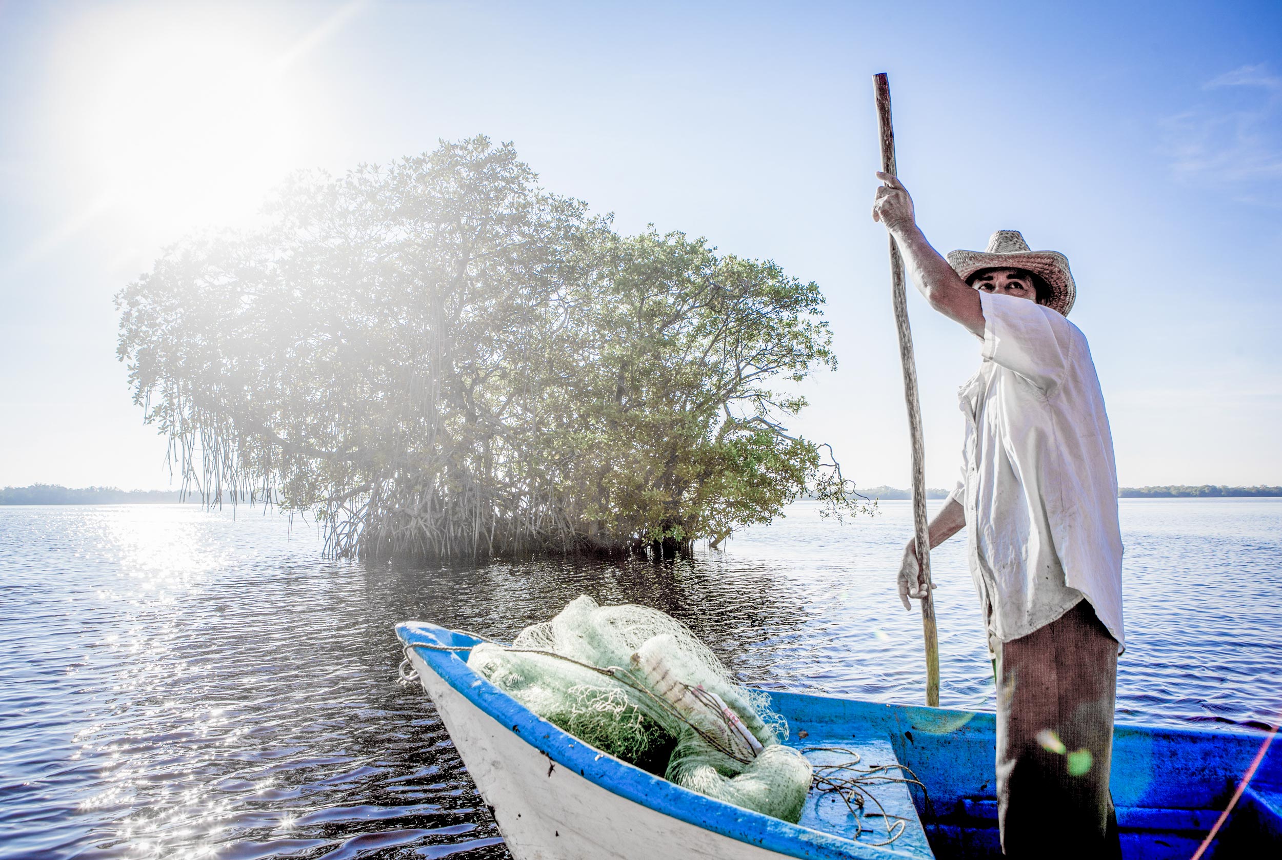 Fishing in the state of Tabasco, Mexico