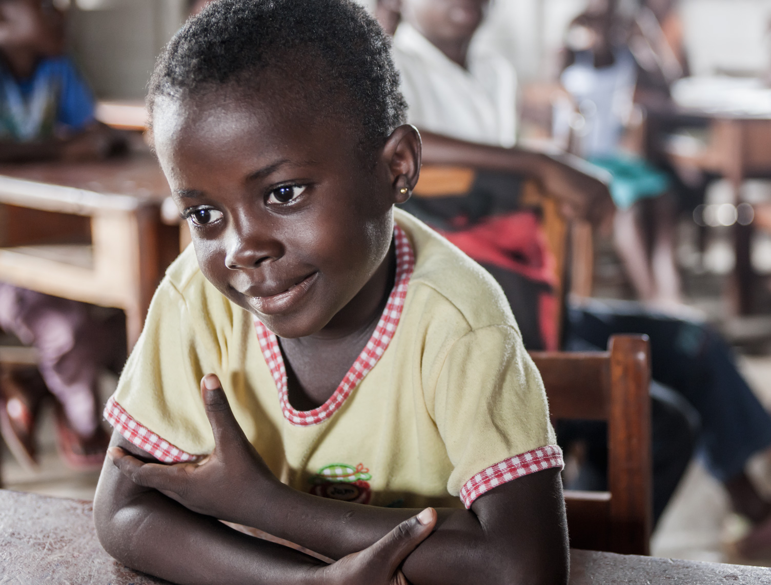 Students attend school in Bata, Equatorial Guinea, West Africa. Shot on assignment for Inc Design.